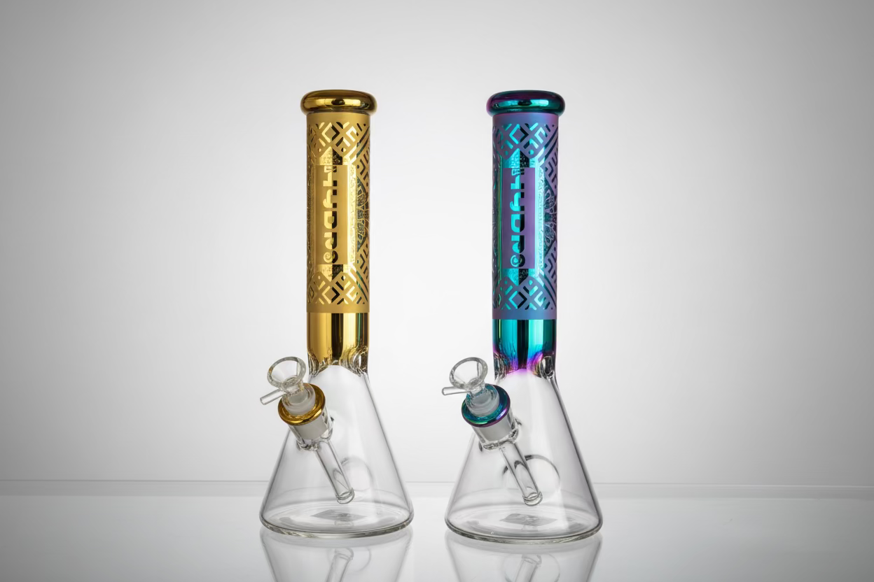 14'' HYDRO 7MM ELCTROPLATED BONG – bong'o vape shop