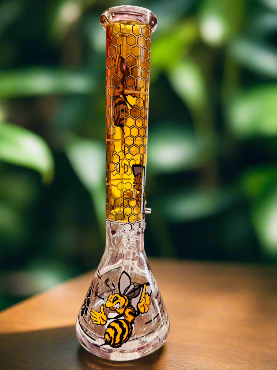 Glow Hive Bee Bong 16"