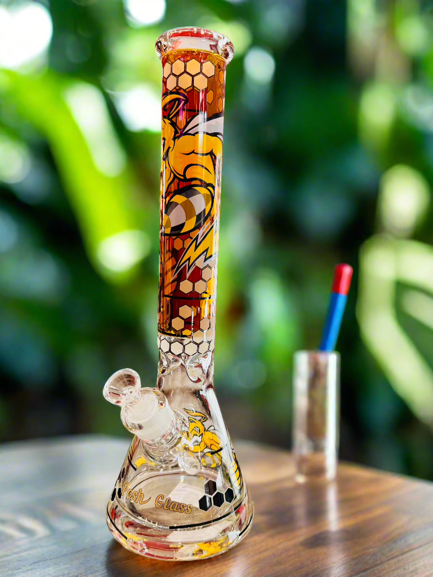 Glow Hive Bee Bong 16"