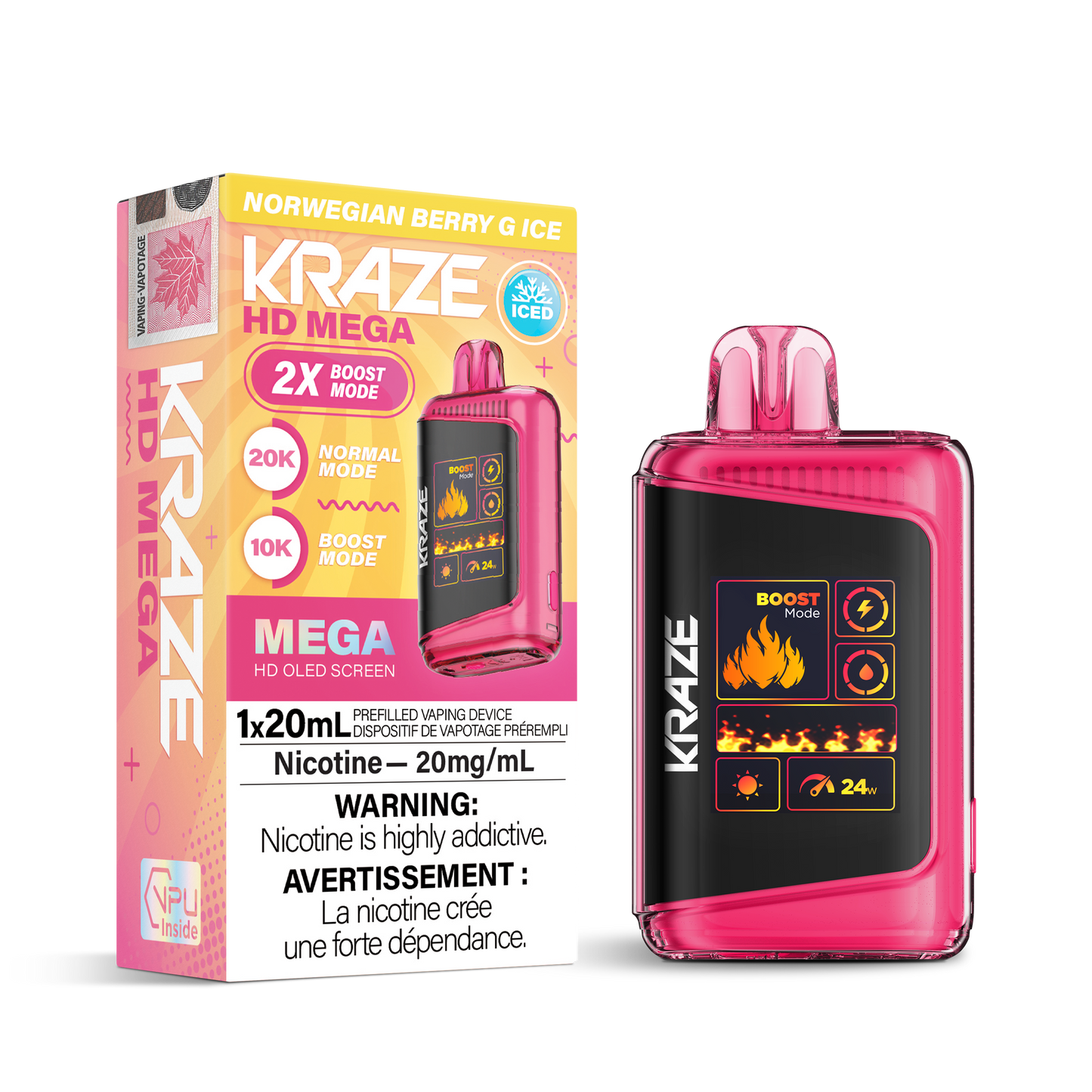 Kraze HD Mega 20000 Puffs Disposable Vape