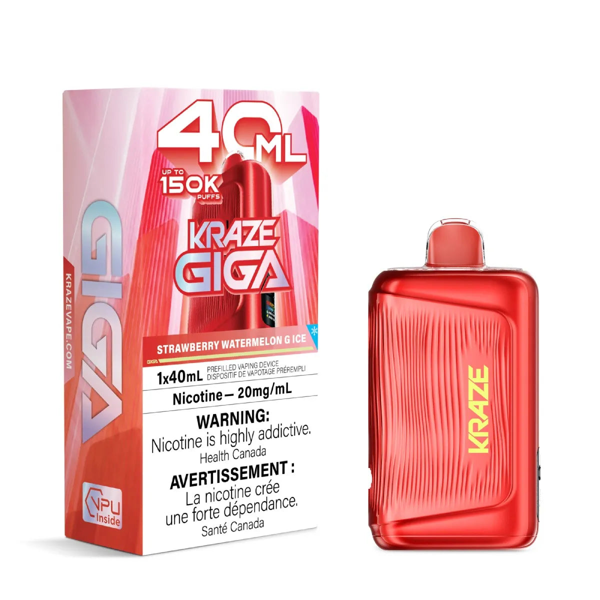 Kraze Giga 40ML 150K Puffs