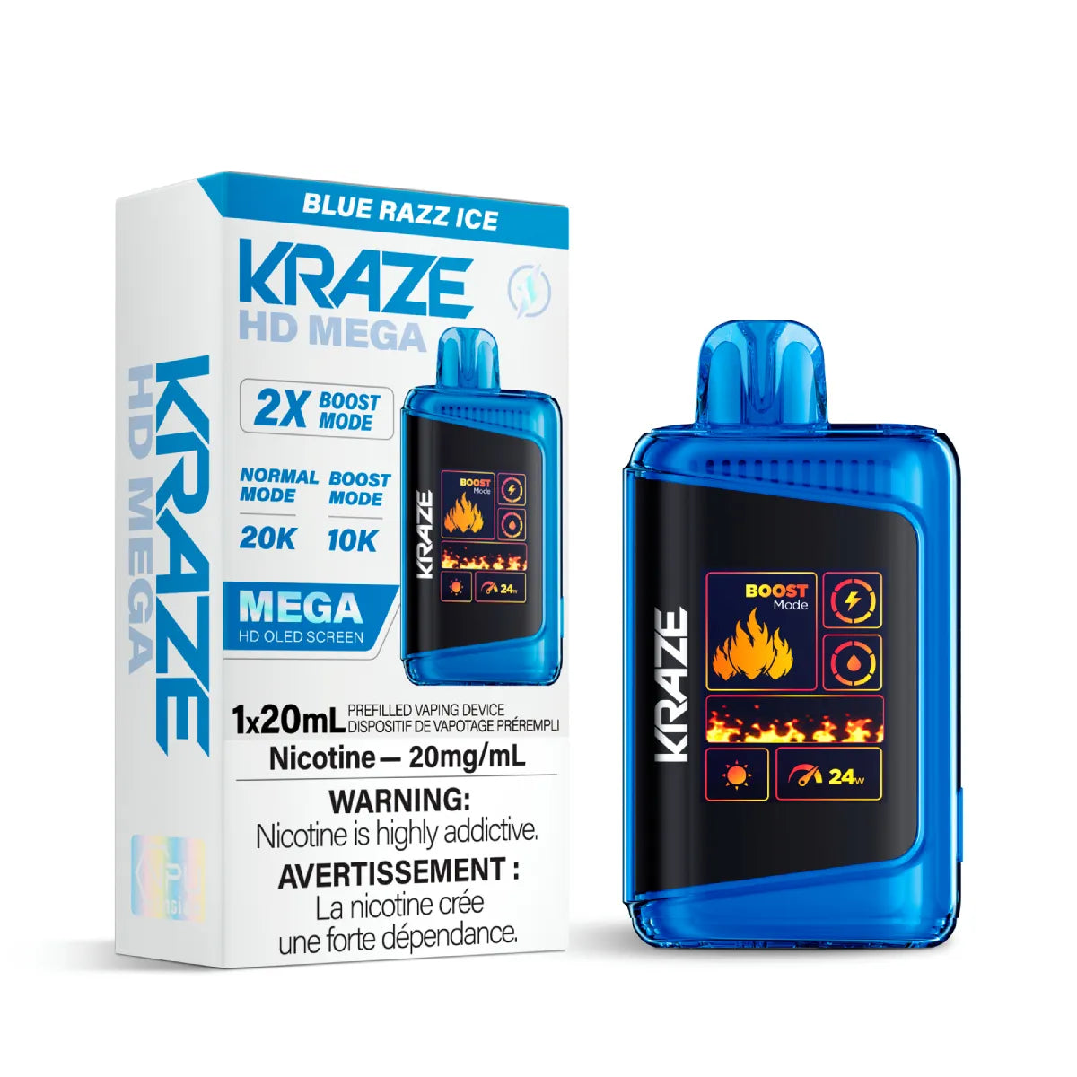 Kraze HD Mega 20000 Puffs Disposable Vape