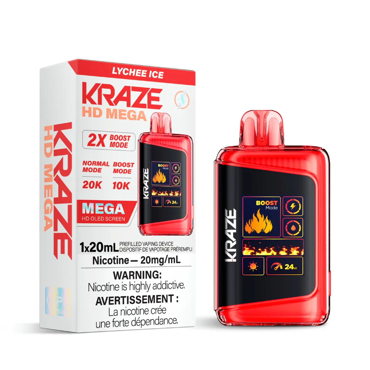 Kraze HD Mega 20000 Puffs Disposable Vape