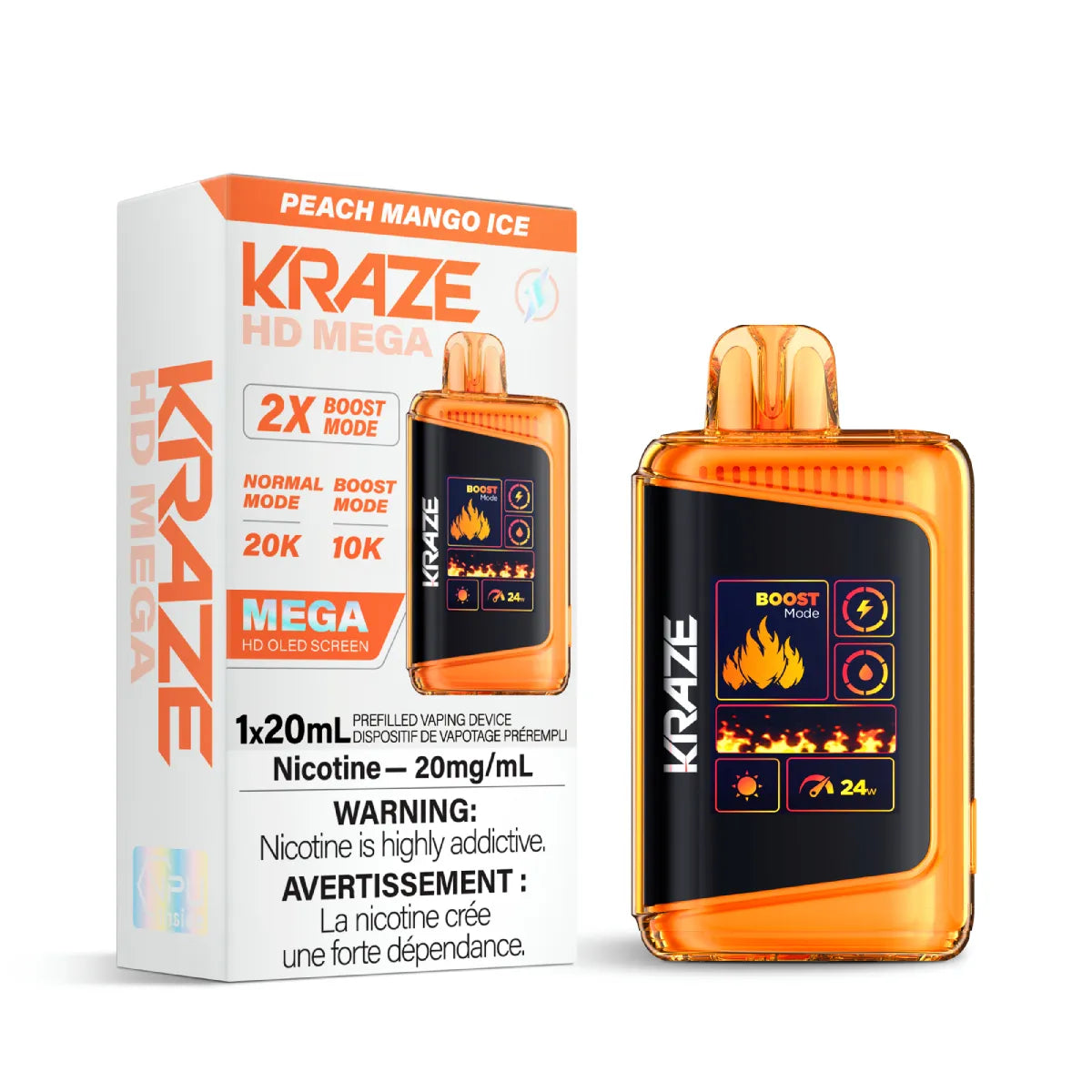Kraze HD Mega 20000 Puffs Disposable Vape