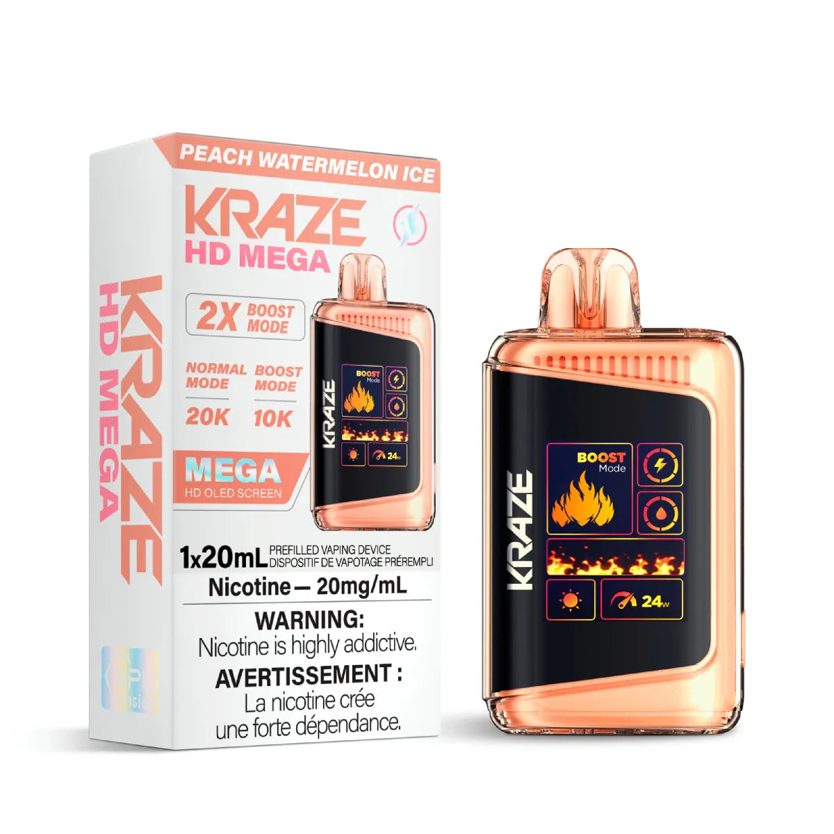 Kraze HD Mega 20000 Puffs Disposable Vape