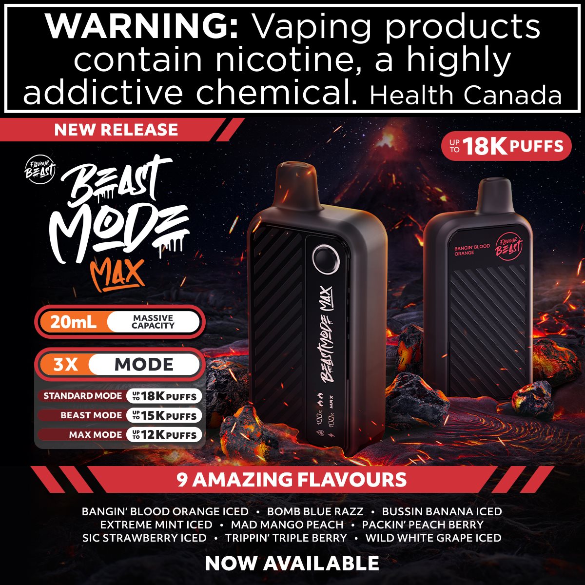 Beast Beast Mode Max 18000 PUFF Disposable