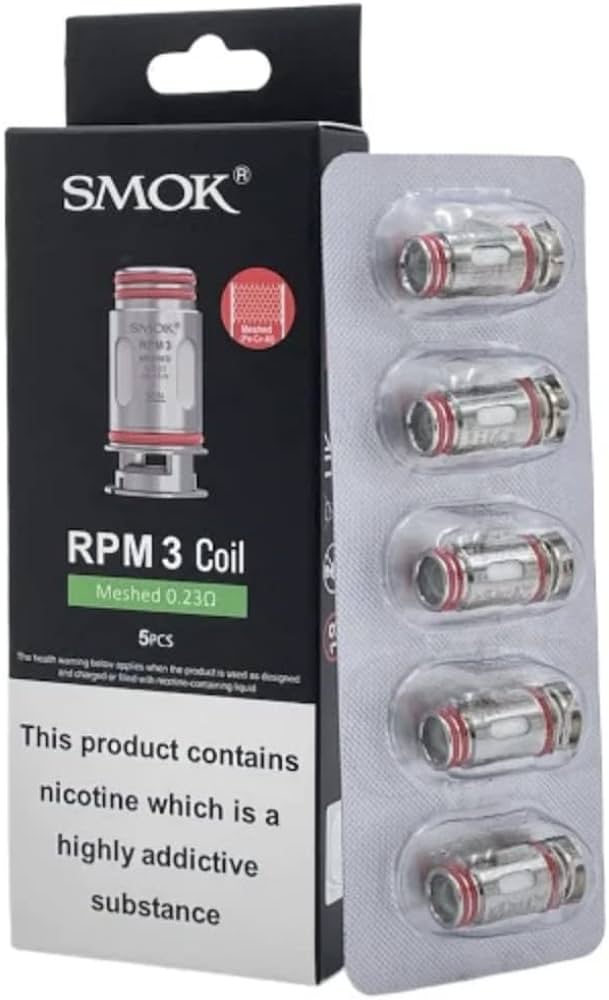 Smok Rpm85 Pod For Rpm3 SMOK RPM3 REPLACEMENT COILS (5 PACK) – bong'o vape shop