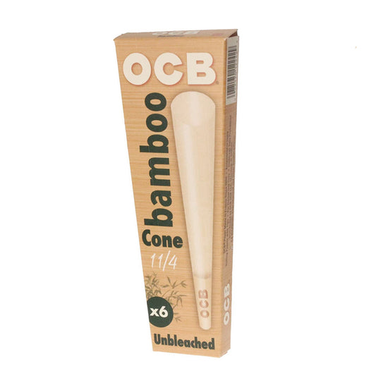 OCB 1¼" Bamboo Pre-Rolled Cones - 6 Cones per Pack