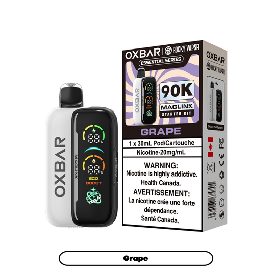 Rocky Vapor Oxbar Maglink 90K Starter Kit Disposable Vapes