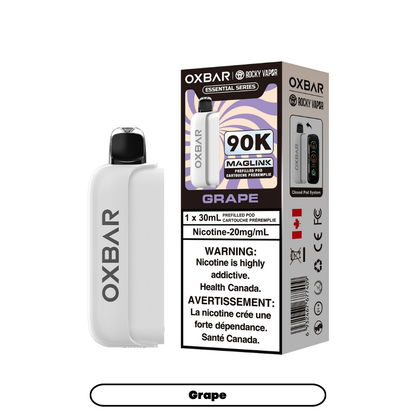 Rocky Vapor Oxbar Maglink 90K Disposable Pod – Requires Separate Battery