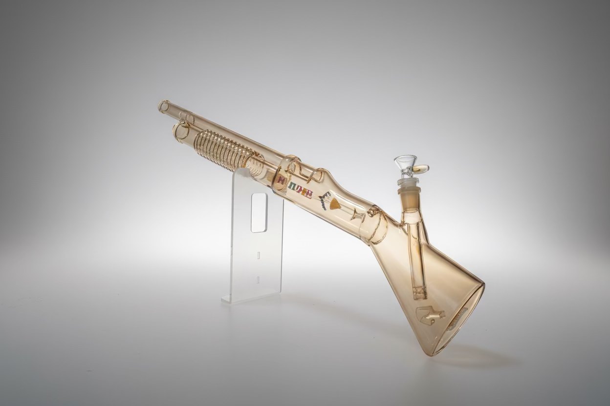 26'' Bong with Stand Shot Gun Design