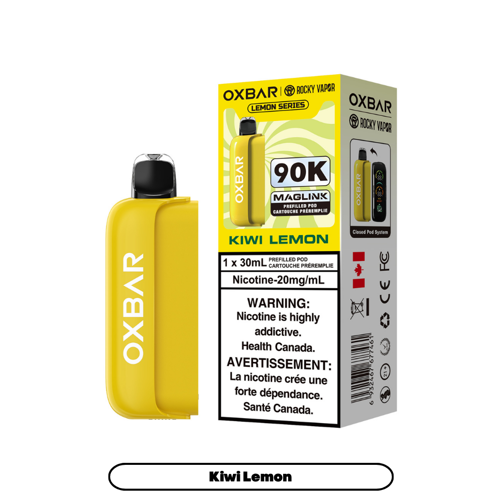 Rocky Vapor Oxbar Maglink 90K Disposable Pod – Requires Separate Battery