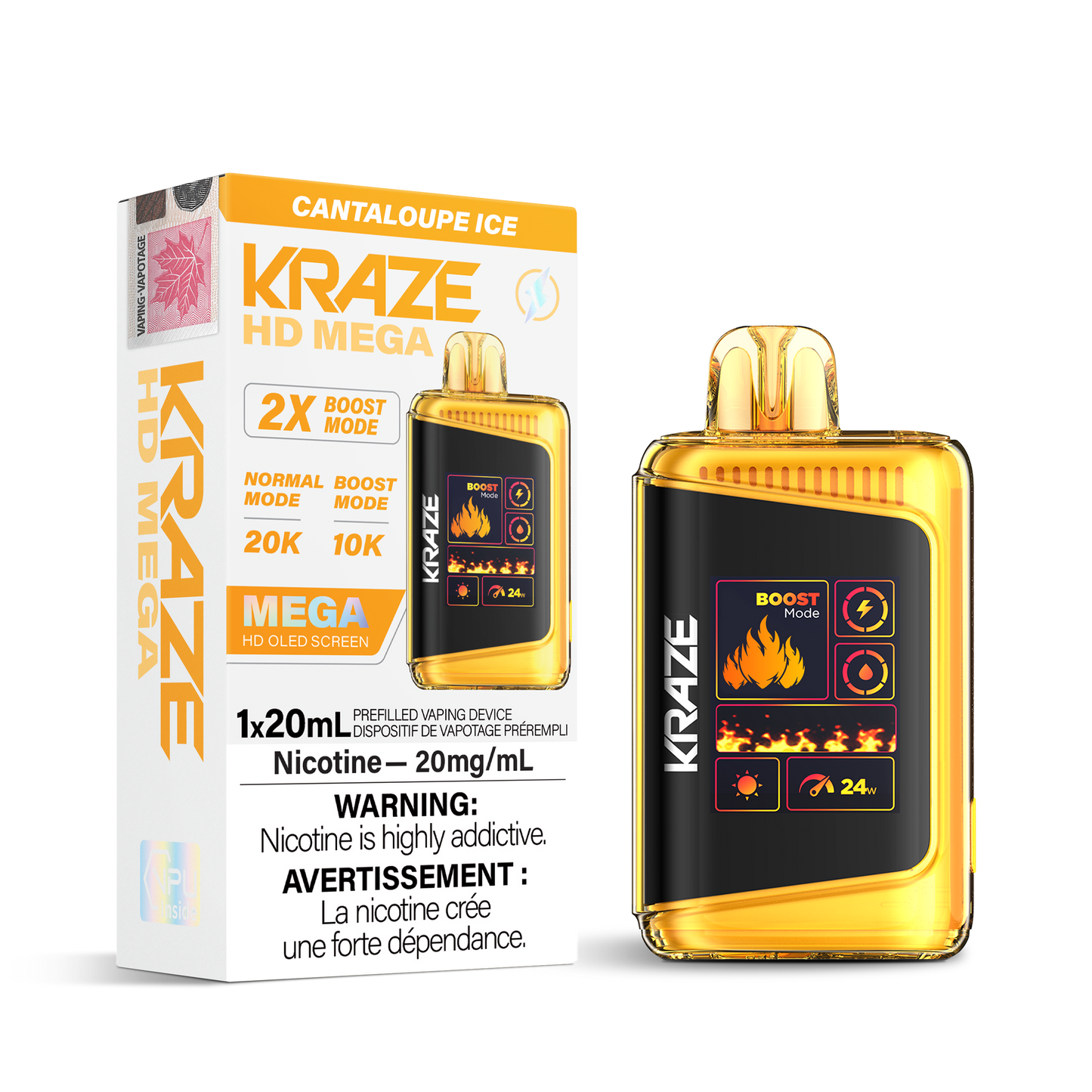 Kraze HD Mega 20000 Puffs Disposable Vape