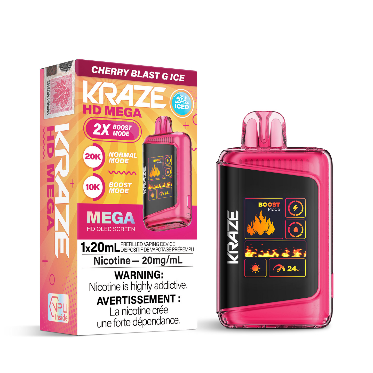 Kraze HD Mega 20000 Puffs Disposable Vape