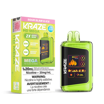 Kraze HD Mega 20000 Puffs Disposable Vape