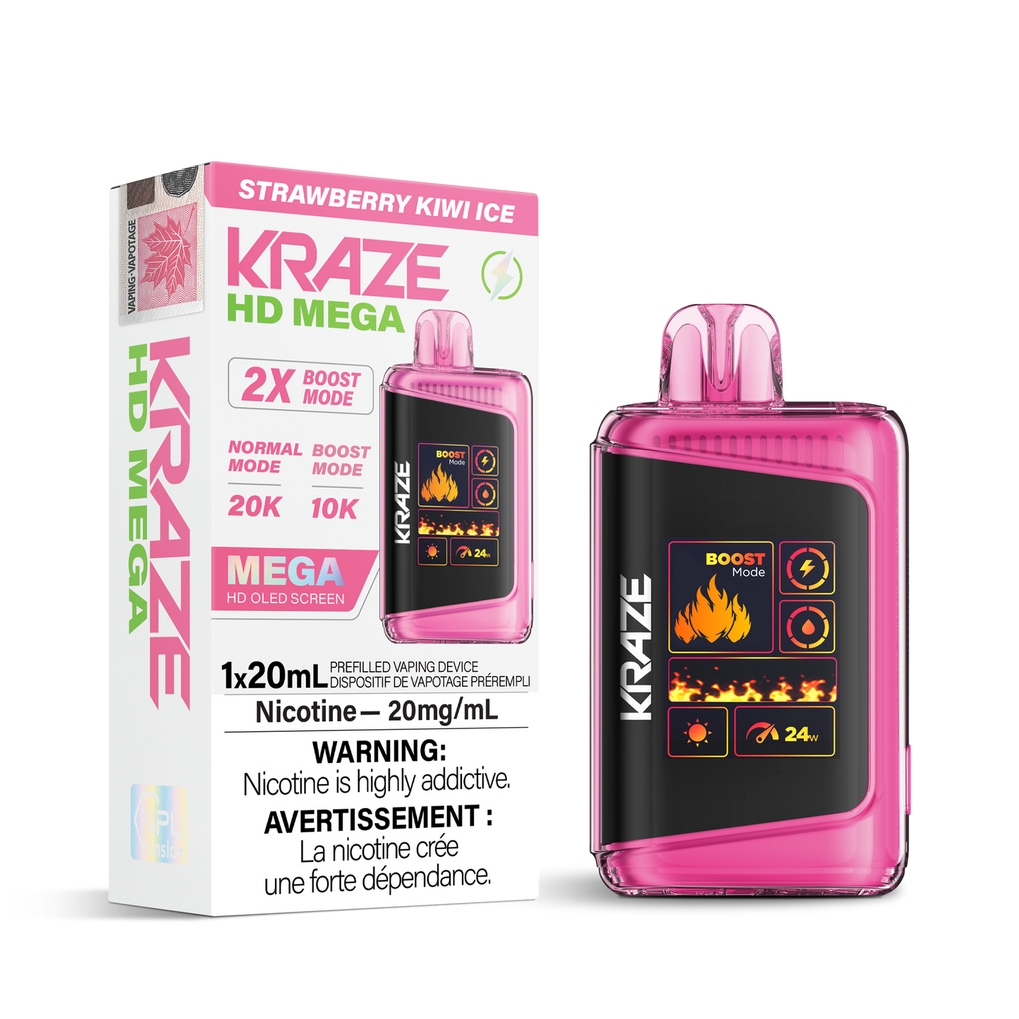 Kraze HD Mega 20000 Puffs Disposable Vape