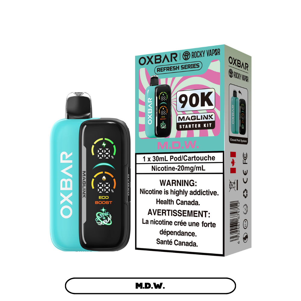 Rocky Vapor Oxbar Maglink 90K Starter Kit Disposable Vapes