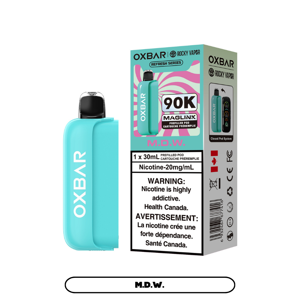Rocky Vapor Oxbar Maglink 90K Disposable Pod – Requires Separate Battery