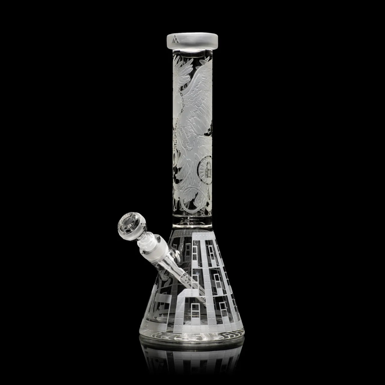 MilkyWay Phoenix Prison 15″ Clear Beaker Bong