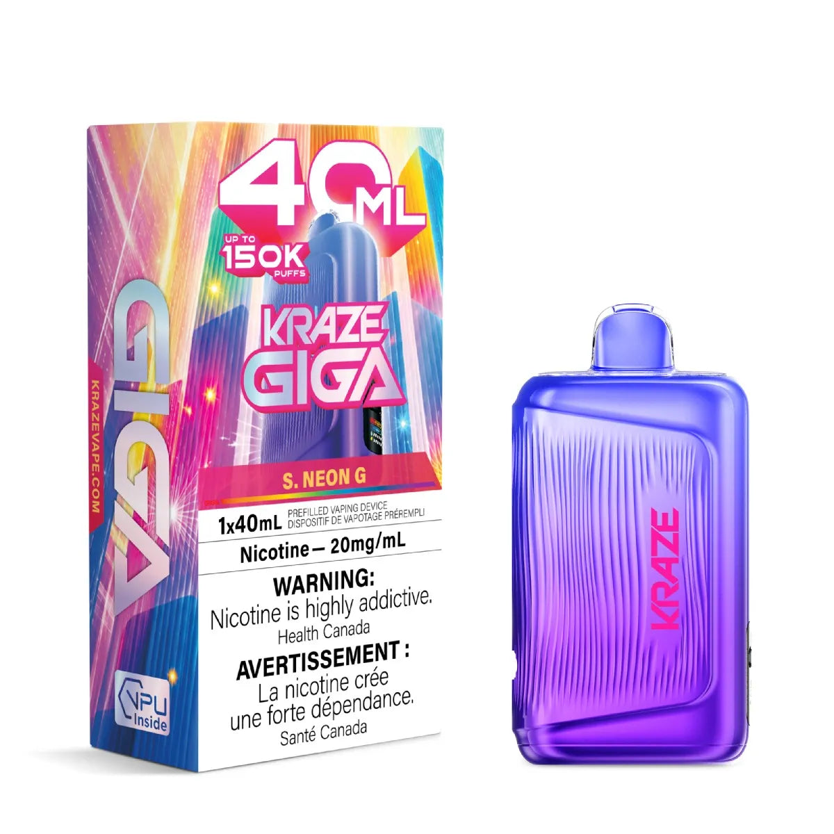 Kraze Giga 40ML 150K Puffs