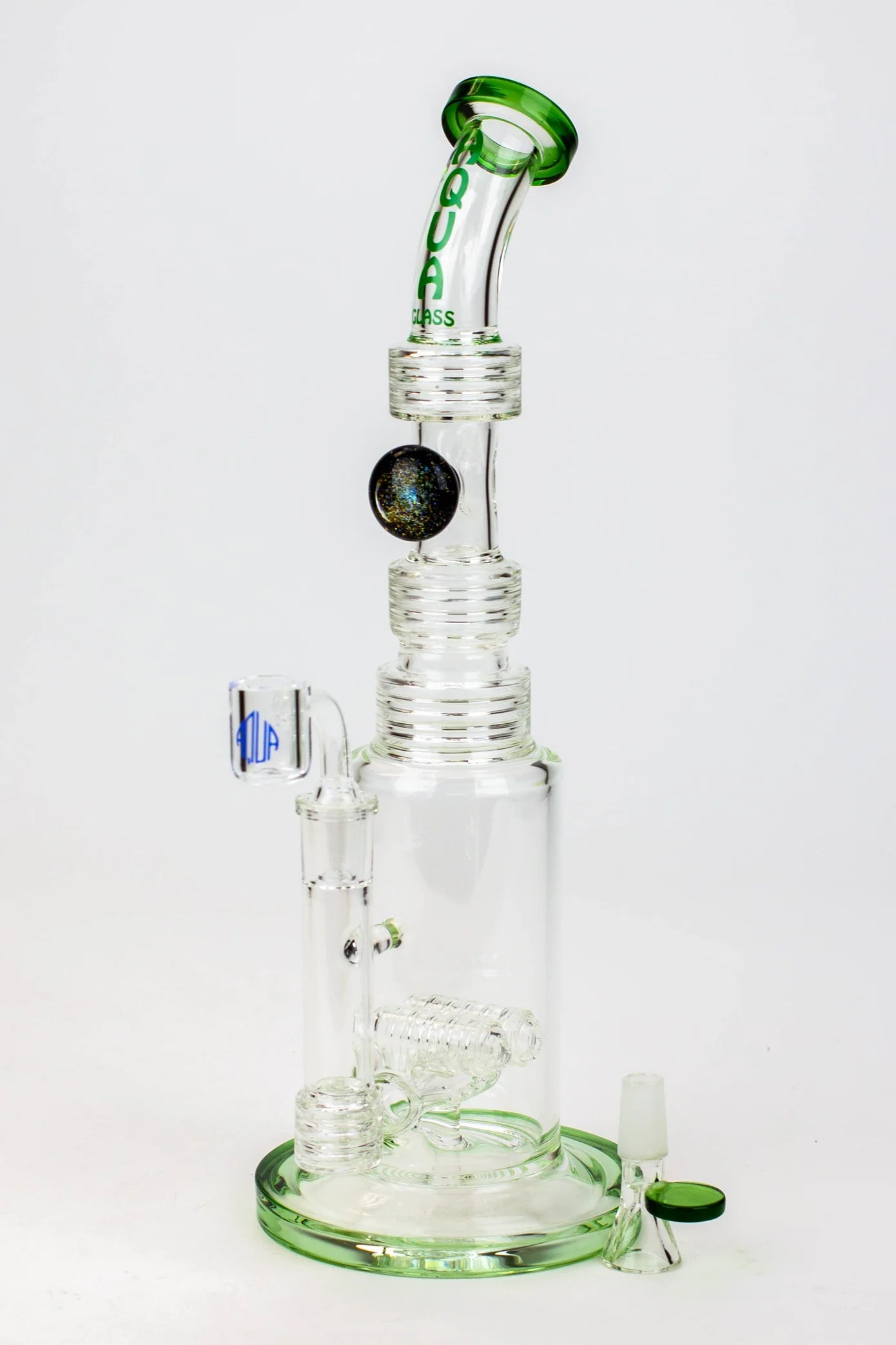 13″ Aqua Glass Dab Rig / Bong