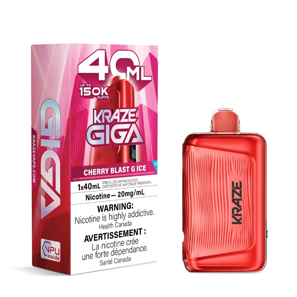 Kraze Giga 40ML 150K Puffs