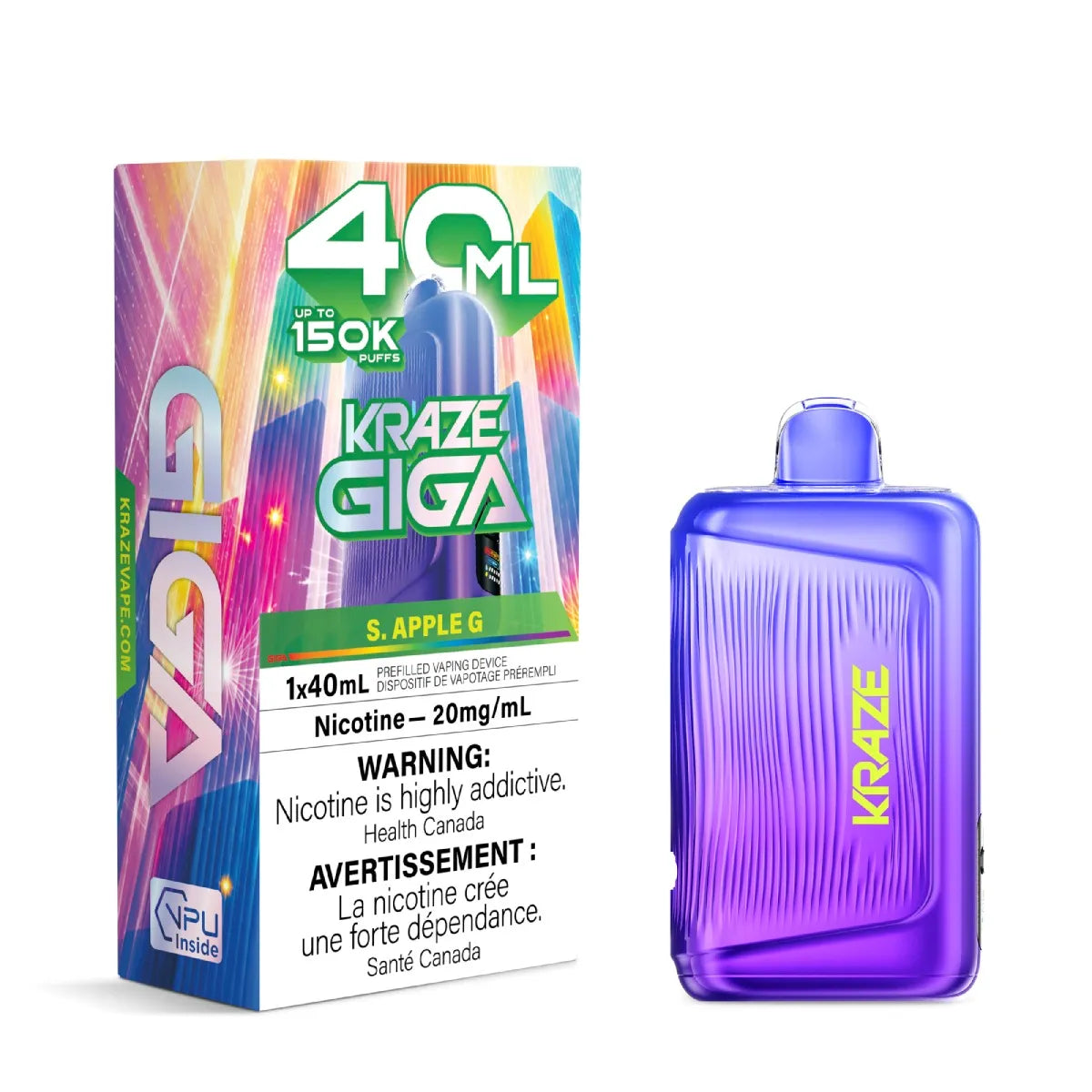 Kraze Giga 40ML 150K Puffs
