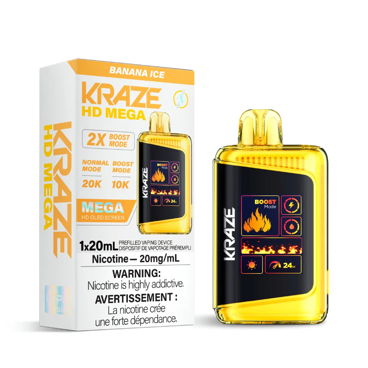 Kraze HD Mega 20000 Puffs Disposable Vape