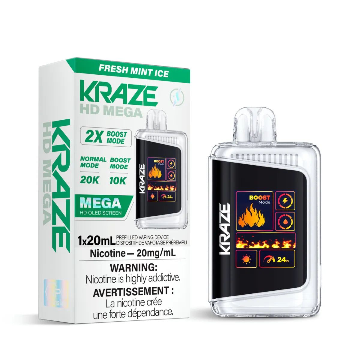 Kraze HD Mega 20000 Puffs Disposable Vape