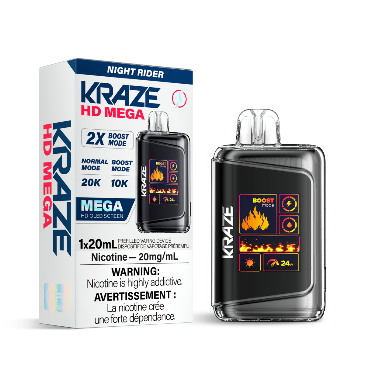 Kraze HD Mega 20000 Puffs Disposable Vape