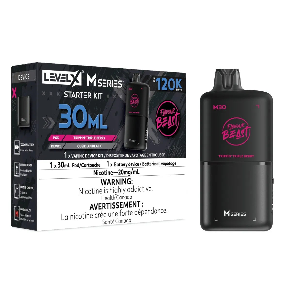 Level X Flavour Beast M30 Starter Kit  120k Puffs