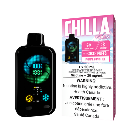 CHILLA BY ZILLA DISPOSABLE 30k PUFFS