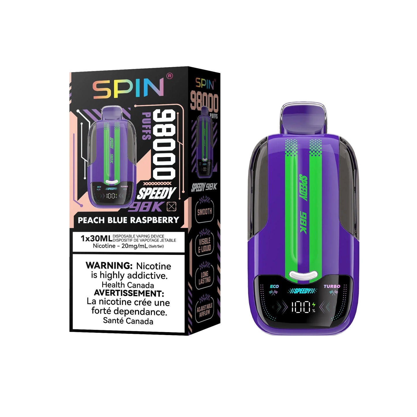 Spin 98K (98000) Disposable Vape