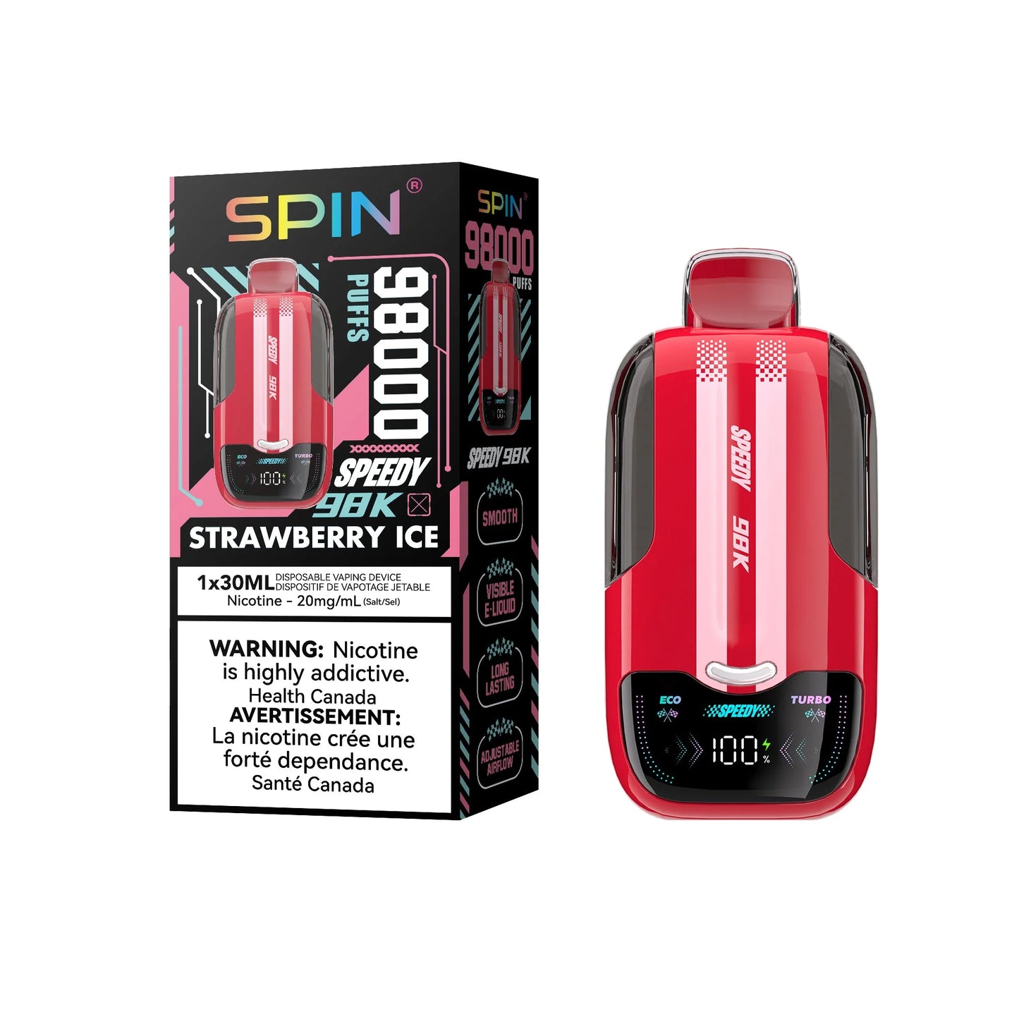 Spin 98K (98000) Disposable Vape