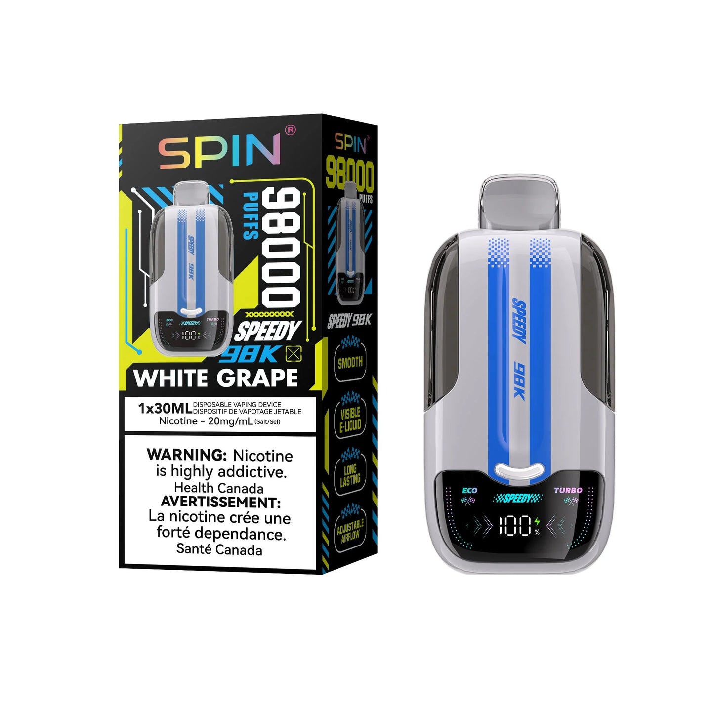 Spin 98K (98000) Disposable Vape