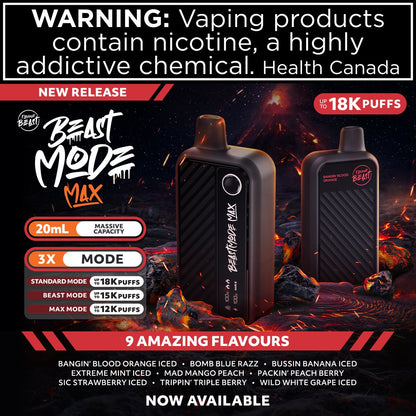 Flavourless Beast Beast Mode Max 18000 PUFF Disposable